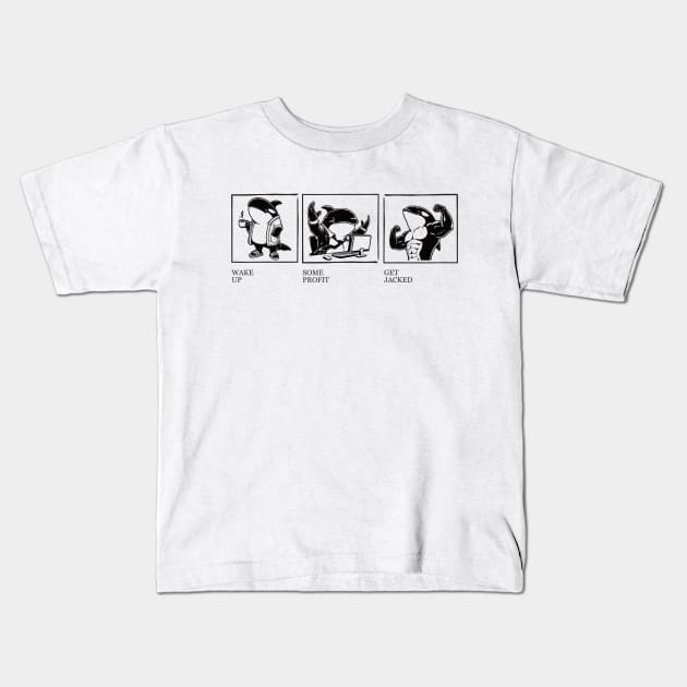 Orca's Daily Life Kids T-Shirt by Yori n